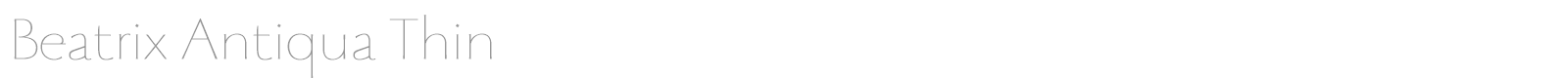 Beatrix Antiqua font preview